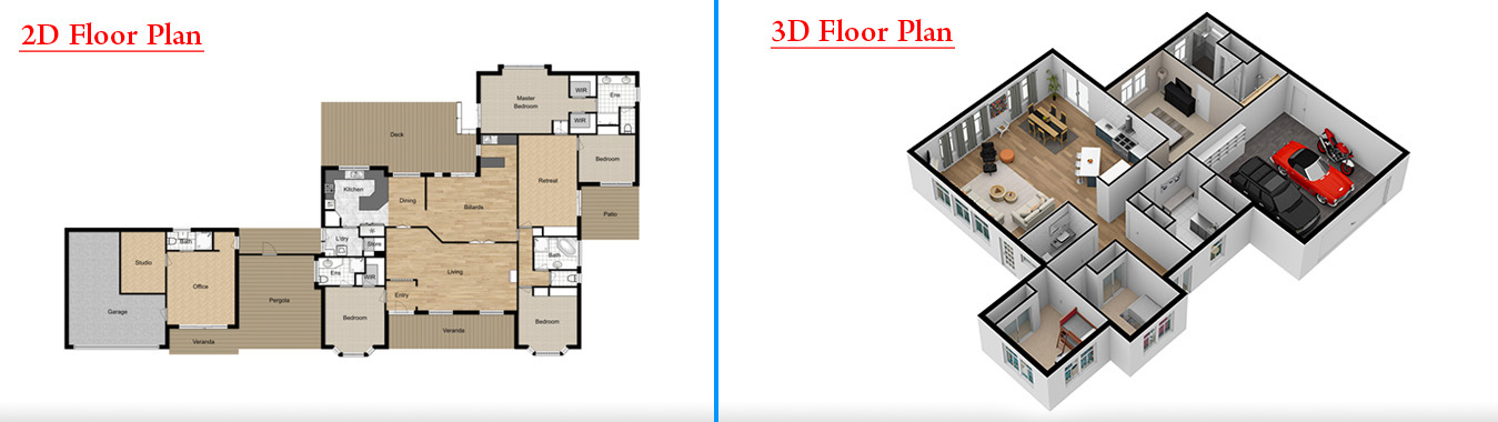 2D & 3D Floor Plan